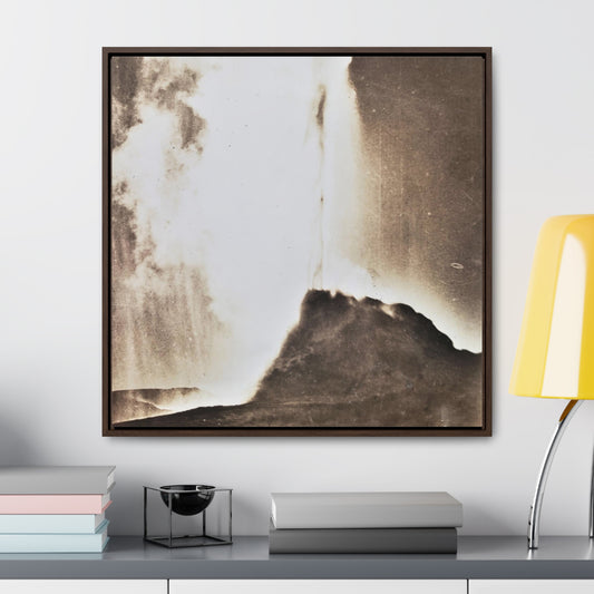 White Dome Geyser Yellowstone Gallery Canvas Wraps, Square Frame