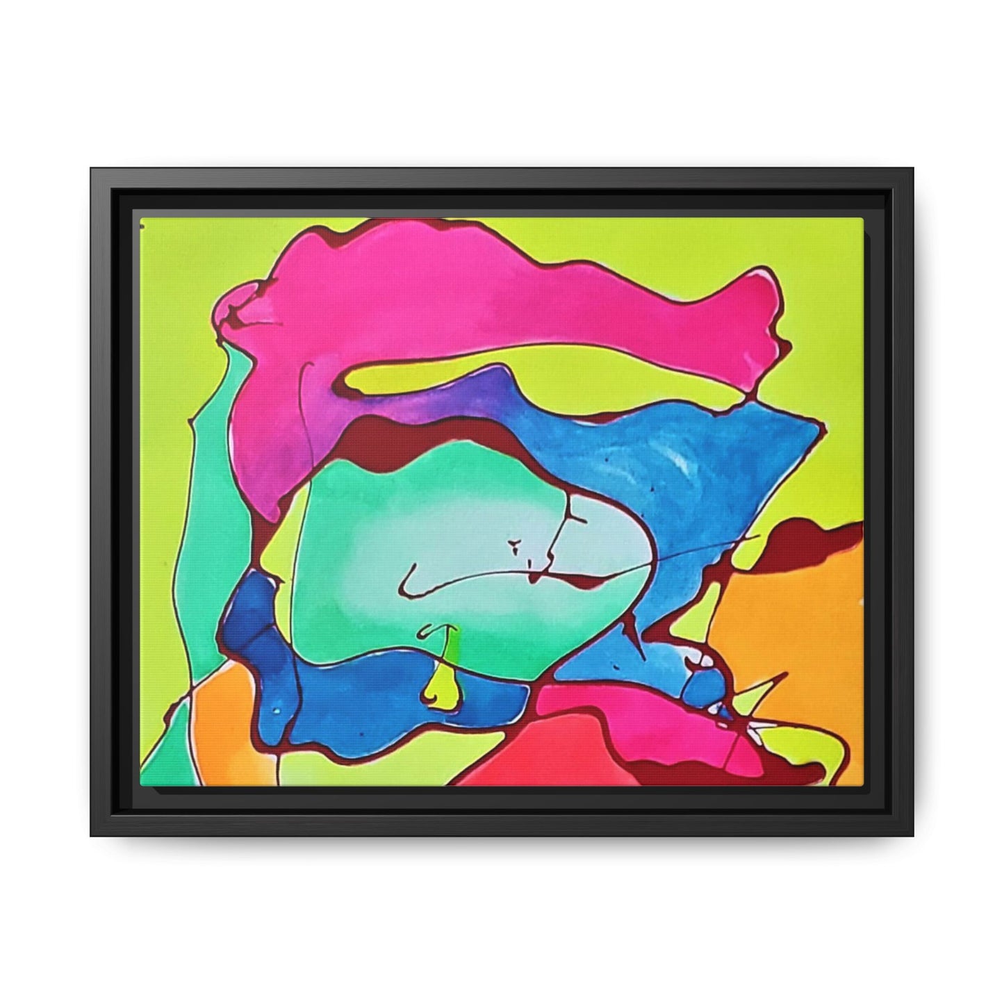 Kool Kid Matte Canvas Framed - Kia Day Design