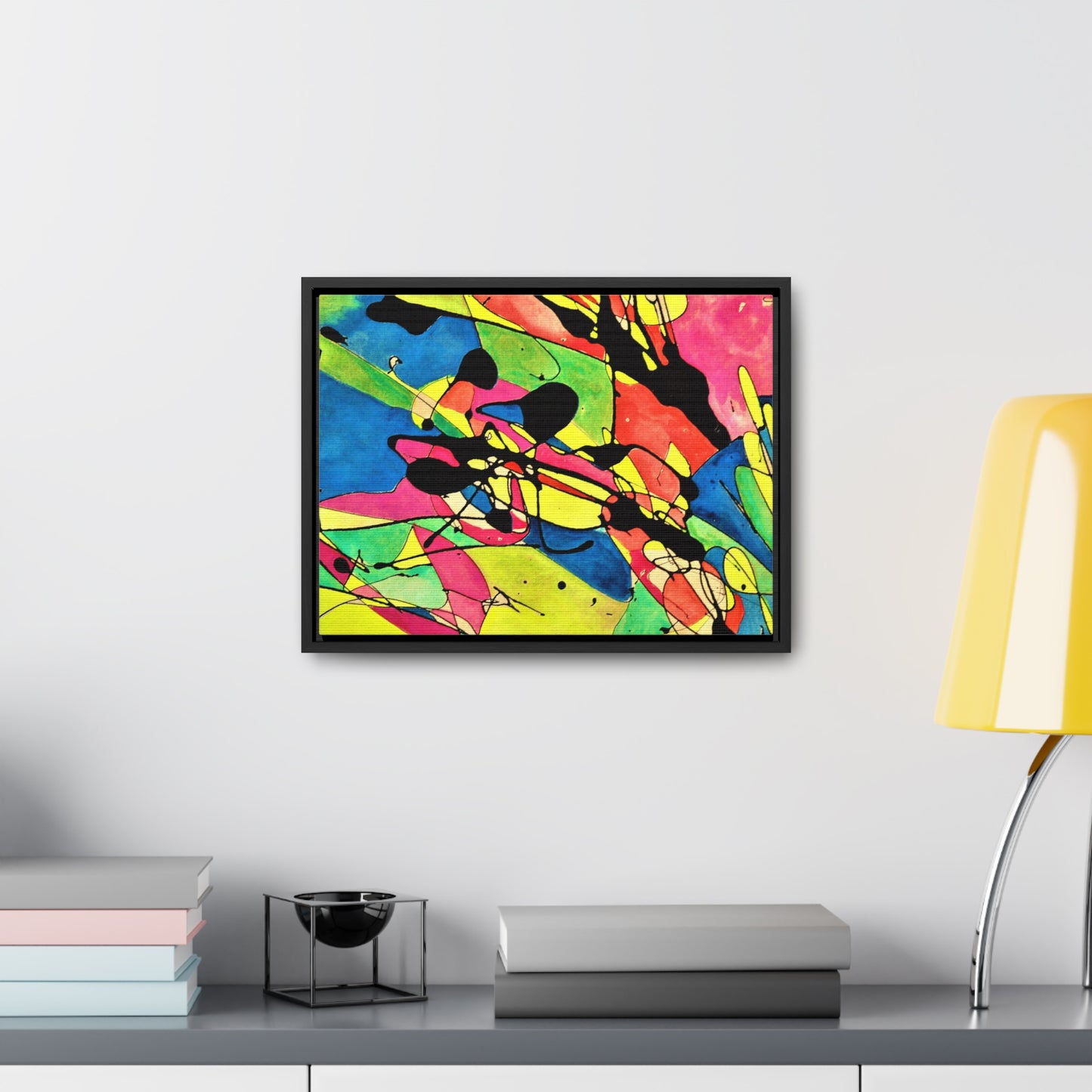 Exploding Earth Gallery Canvas Wraps, Horizontal Frame