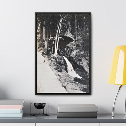 Narada Falls Yellowstone Gallery Canvas Wraps Vertical Frame 16″ x 24″ Premium Gallery Wraps (1.25″) Black