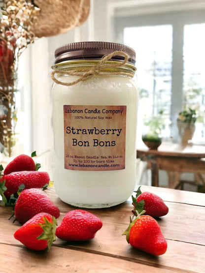 Strawberry Bon Bons Candle - - Candles & Melts