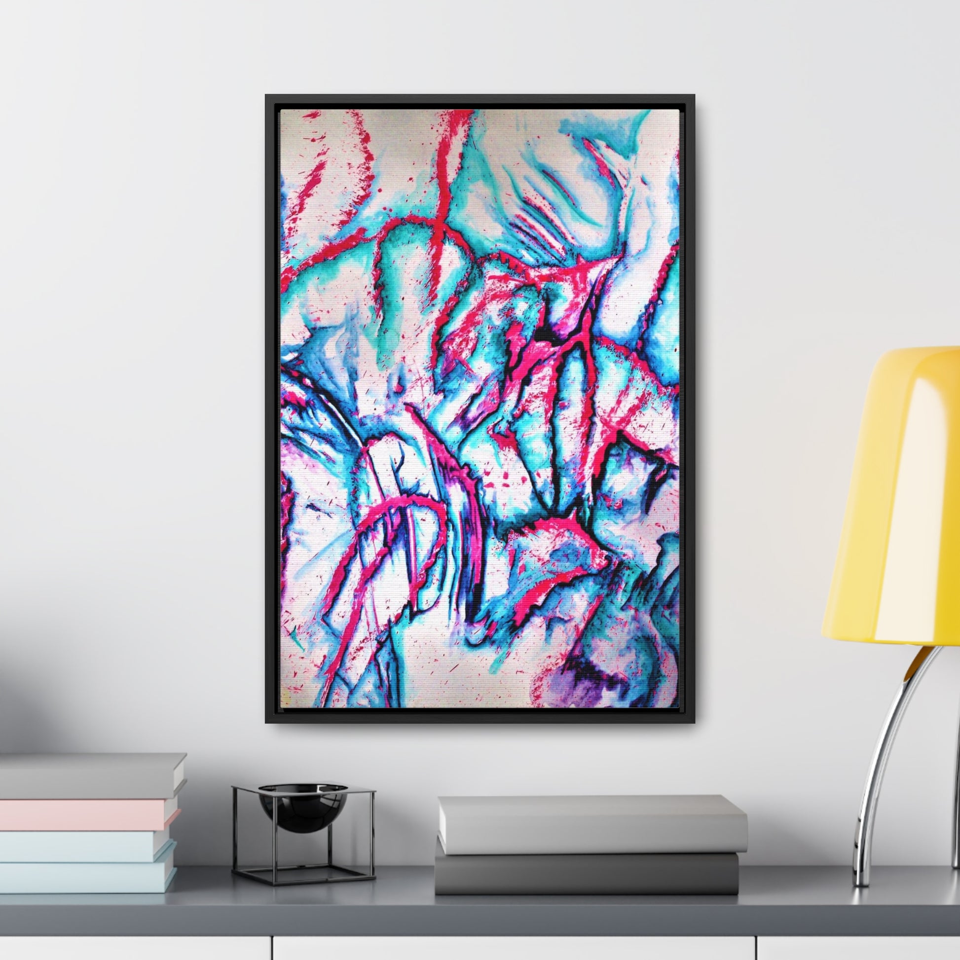 Pink Jellyfish Gallery Canvas Wraps, Vertical Frame