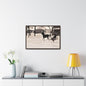 Carriage Ride Gallery Canvas Wraps Horizontal Frame 30″ x 20″ Walnut Premium Gallery Wraps (1.25″)