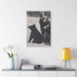Yellowstone Black Bears Satin Canvas Stretched 24″ x 36″ (Vertical) 1.5"
