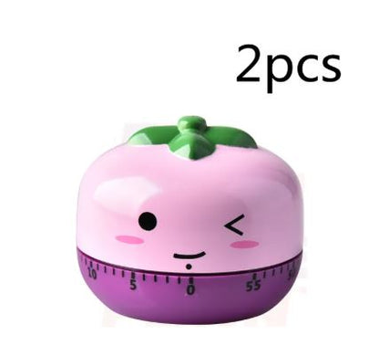 Veggie Kitchen Timer - 2pcs Purple - timer