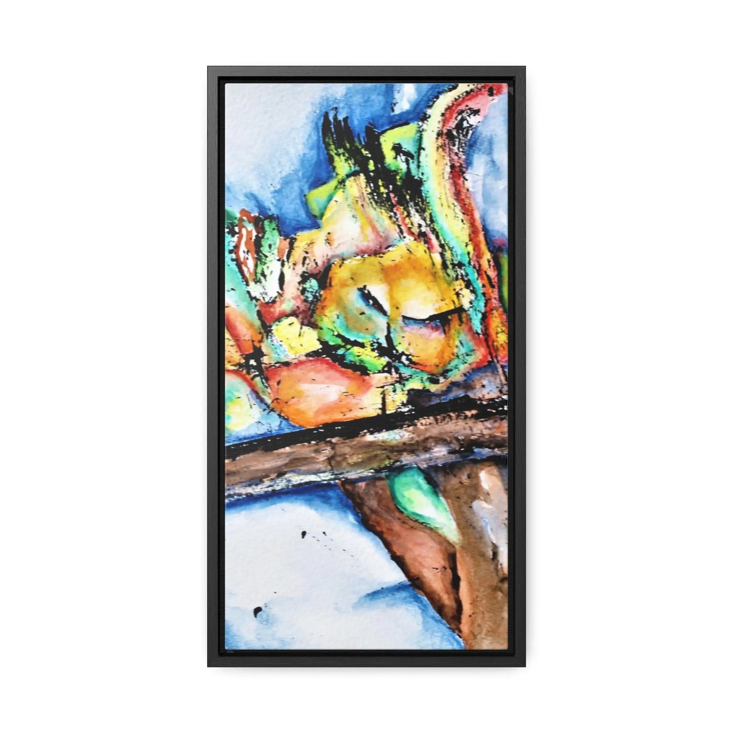 Owl In Flight Gallery Canvas Wraps, Vertical Frame 10″ x 20″ Premium Gallery Wraps (1.25″)