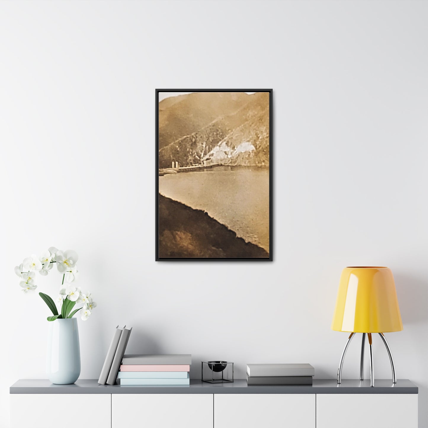 Morris Dam Lake Gallery Canvas Wraps, Vertical Frame