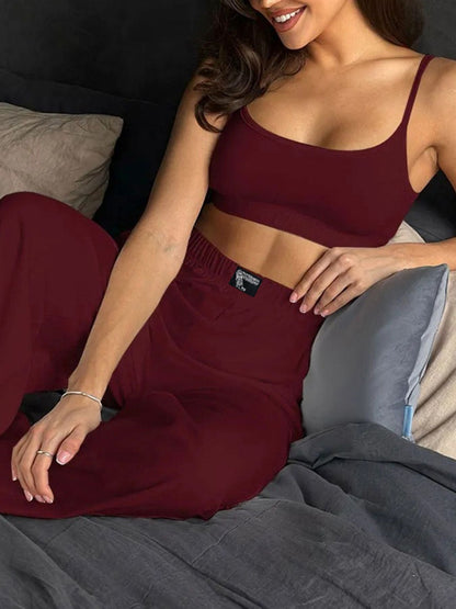 Scoop Neck Cami and Pants Set- Shopimist- {{Product type}}