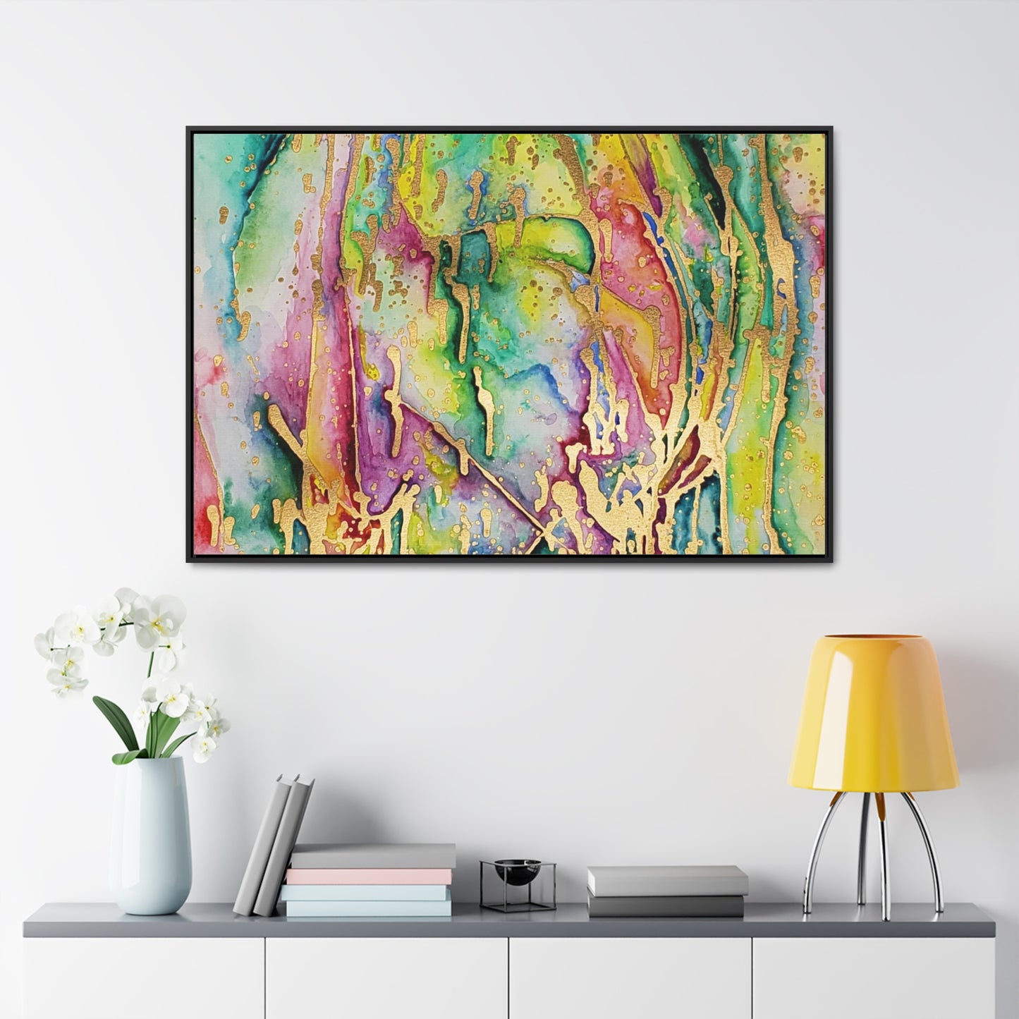 Acid Face Gallery Canvas Wraps, Horizontal Frame