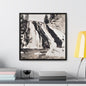 Gibbon Falls Yellowstone Gallery Canvas Wraps Square Frame 20″ x 20″ Premium Gallery Wraps (1.25″) Black