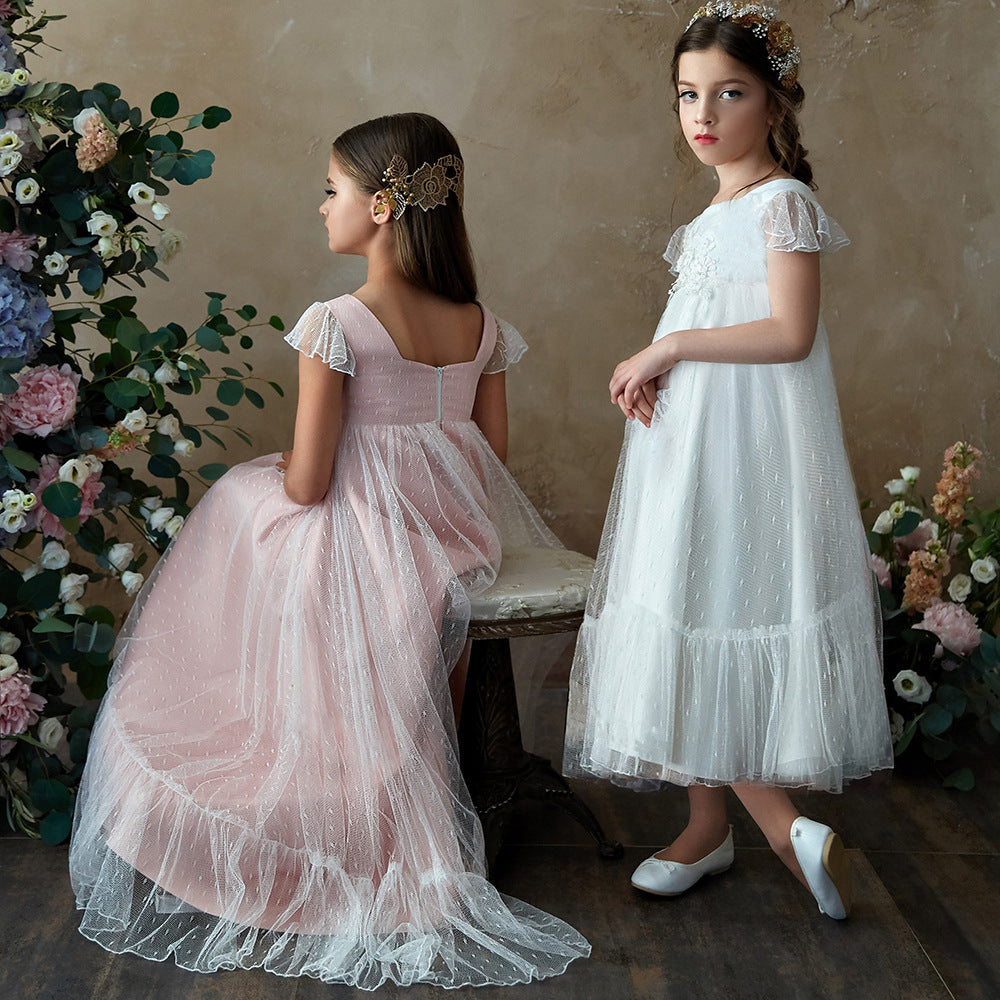 Flower Girl Dress for Girls - Princess Gown Outfit - - dress