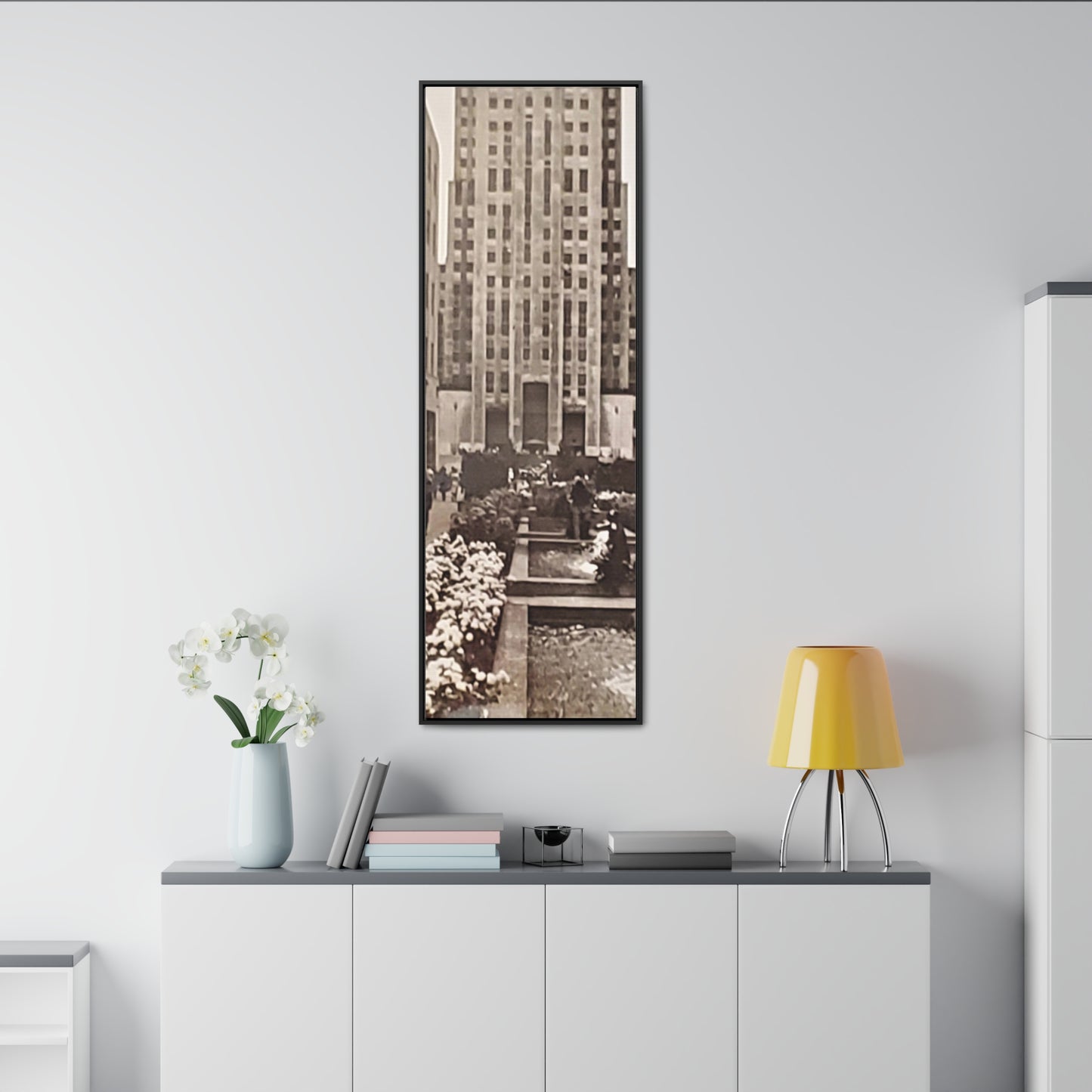 Rockefeller Plaza Gallery Canvas Wraps, Vertical Frame