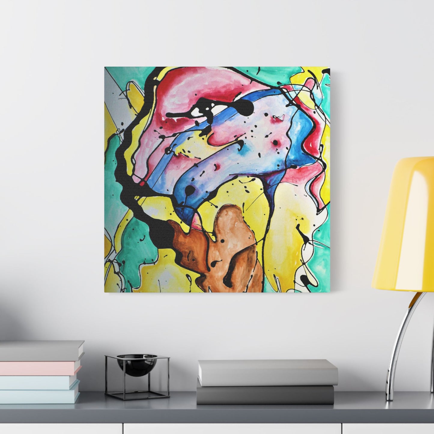 3rd Eye Sundae Satin Canvas Stretched - Kia Day Design