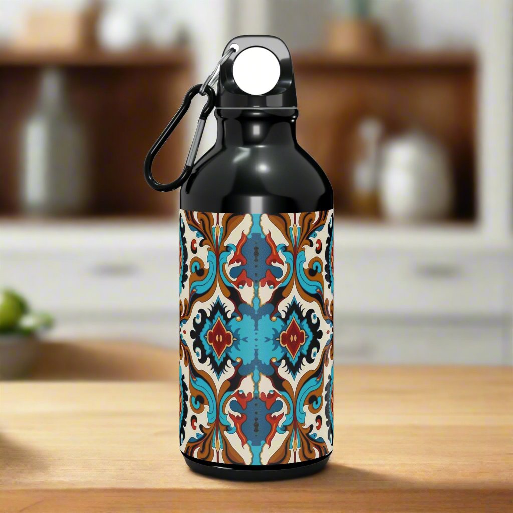 Blue Cream Abstract Oregon Sport Bottle