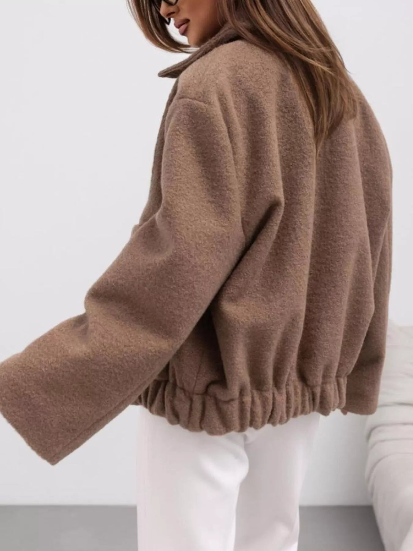 Button-Down Long Sleeve Outerwear - -