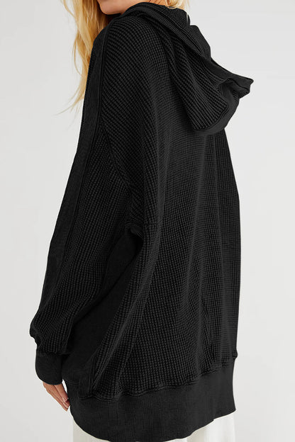 Zip-Up Long Sleeve Jacket - -