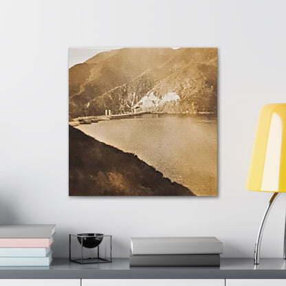 Morris Dam Lake Canvas Gallery Wraps 20″ x 20″ 1.25"