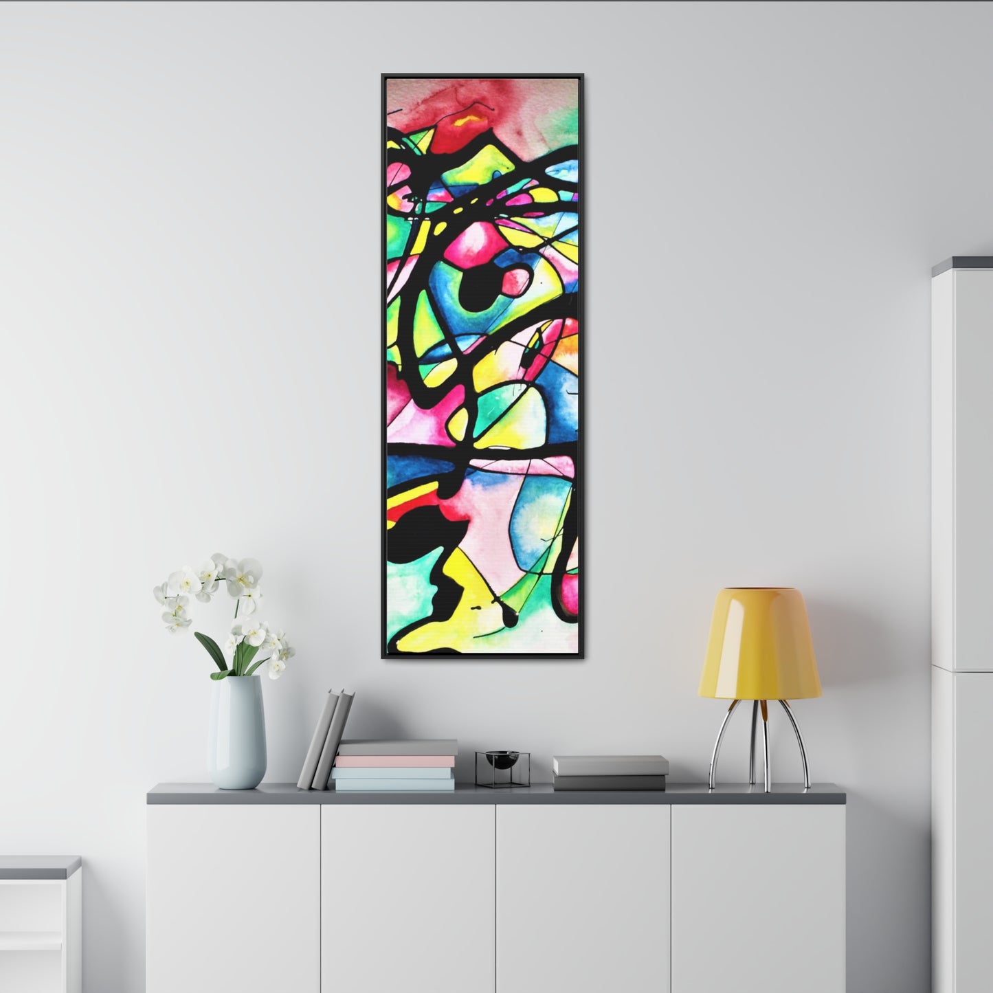 Peacock Gallery Canvas Wraps, Vertical Frame