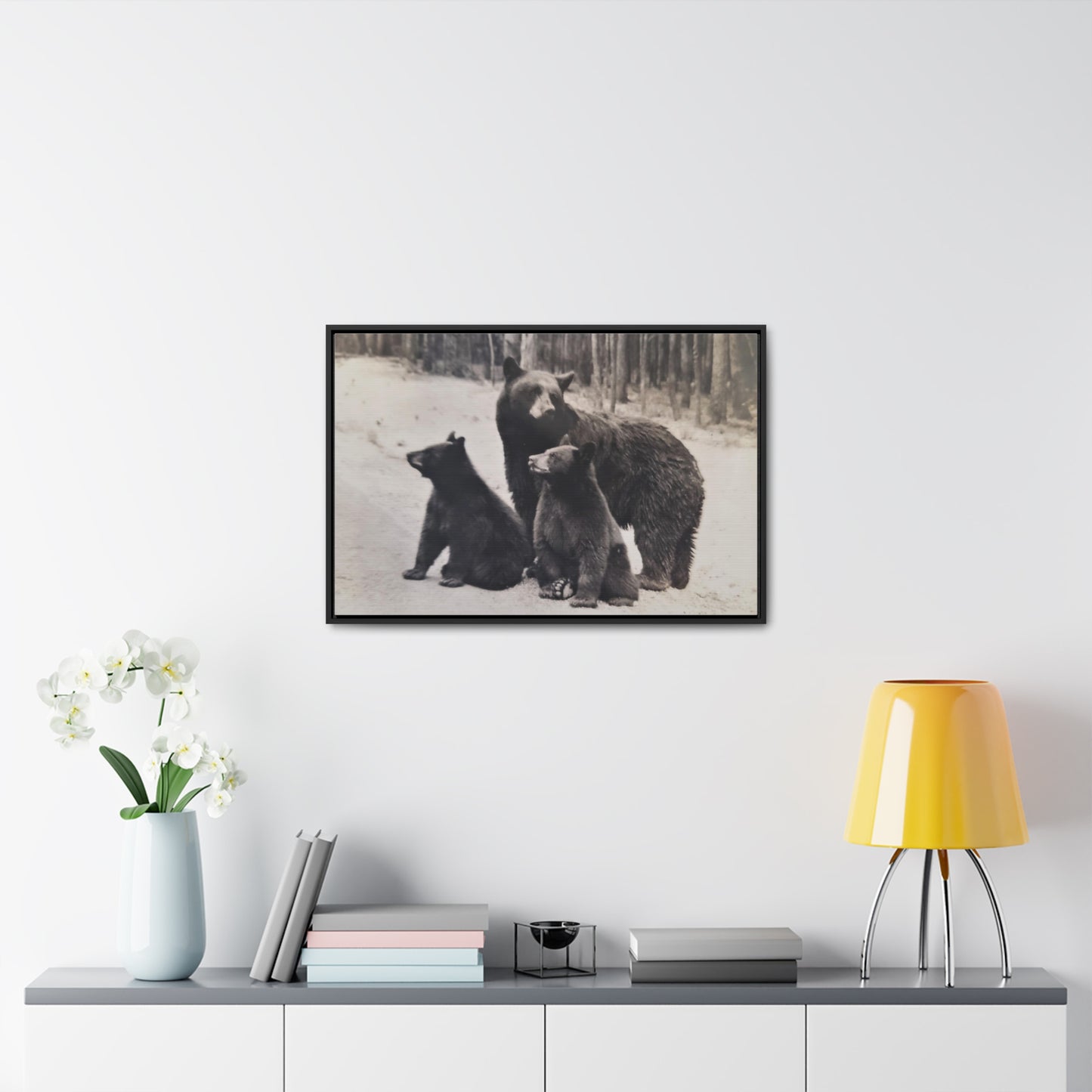 Yellowstone Black Bears Gallery Canvas Wraps, Horizontal Frame