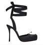 Pig Nose Bow Stiletto Sandals