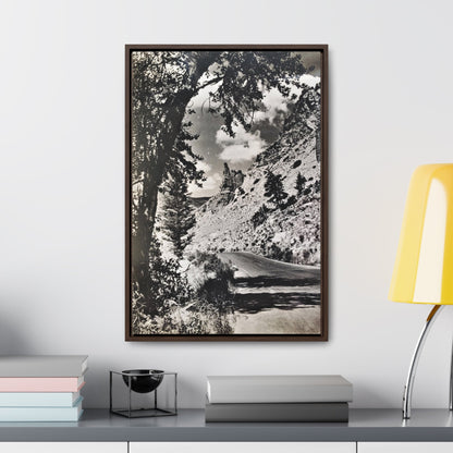 Eagles Nest Rock Yellowstone Gallery Canvas Wraps Vertical Frame 16″ x 24″ 1.25" Walnut