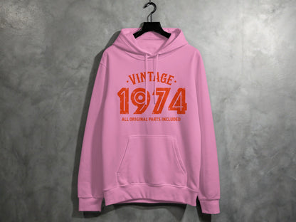 Vintage 1974 All Original Parts Included Design Hoodie- Cloud 16 Clothing Co.- {{Product type}}