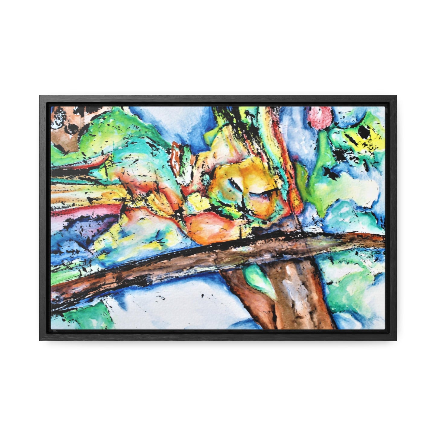 Owl In Flight Gallery Canvas Wraps, Horizontal Frame