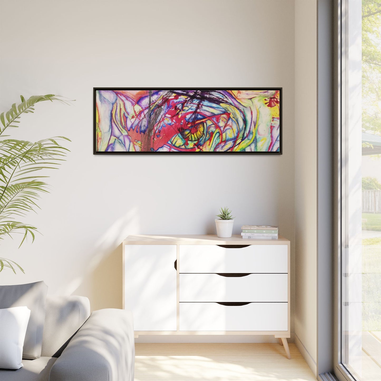 The Eye Framed Art Print - Kia Day Design
