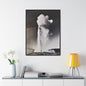 Old Faithful Geyser Yellowstone Gallery Canvas Wraps Vertical Frame 30″ x 40″ Premium Gallery Wraps (1.25″) Black