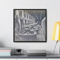 Boulder Dam Powerhouse Gallery Canvas Wraps Square Frame 20″ x 20″ 1.25" Black