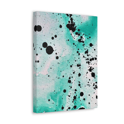 Teal Burst Canvas Gallery Wraps