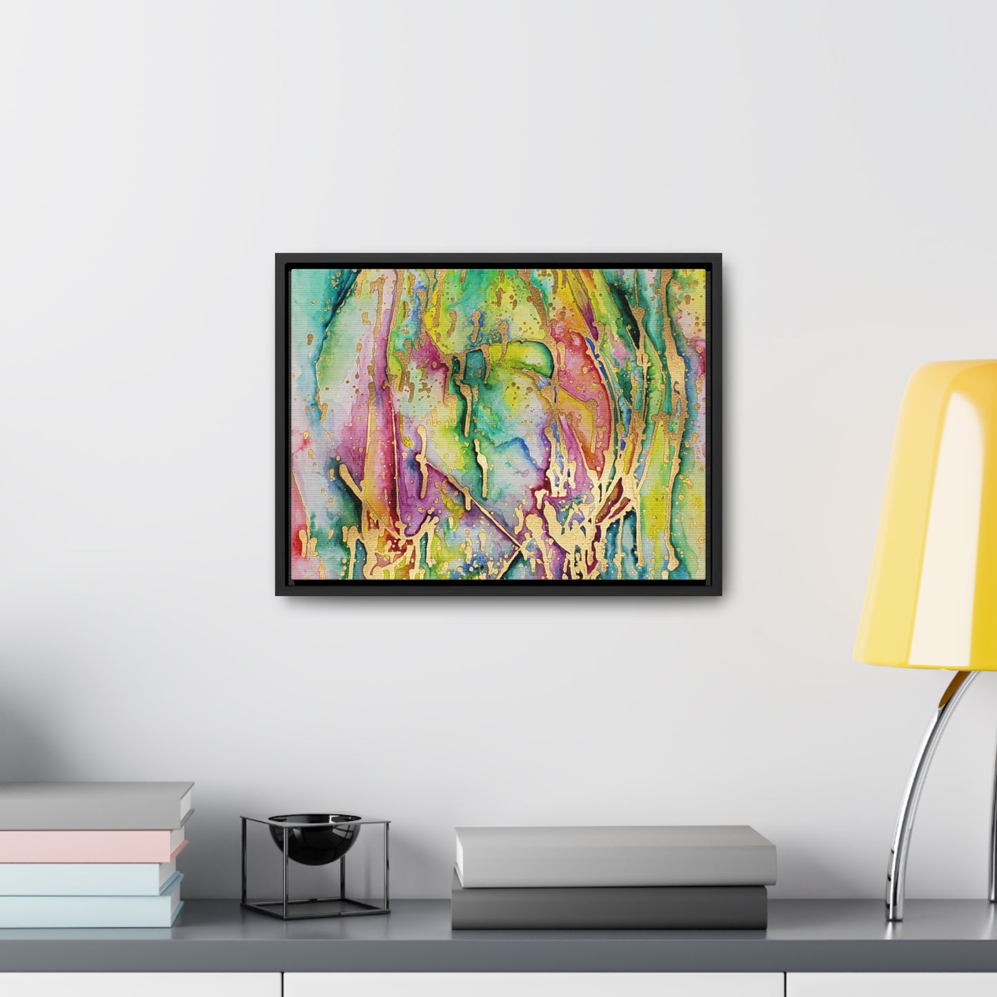 Acid Face Gallery Canvas Wraps, Horizontal Frame