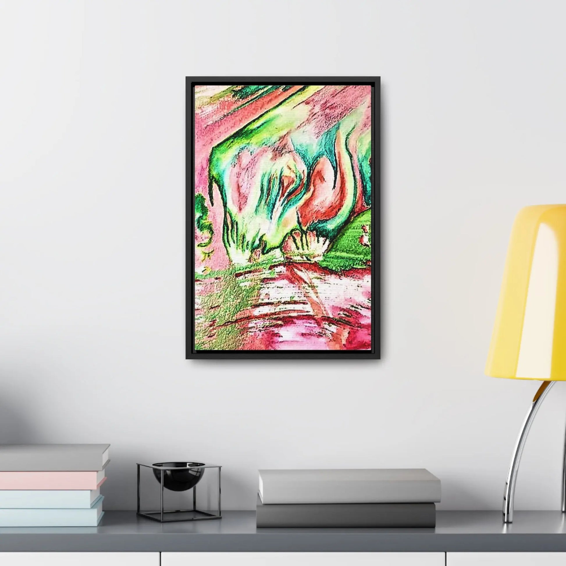 Pink Forest Gallery Canvas Wraps, Vertical Frame