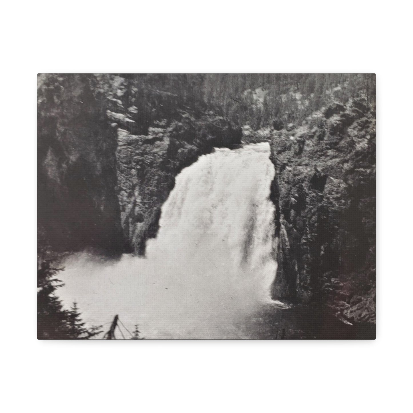 Upper Falls Yellowstone Stretched Canvas