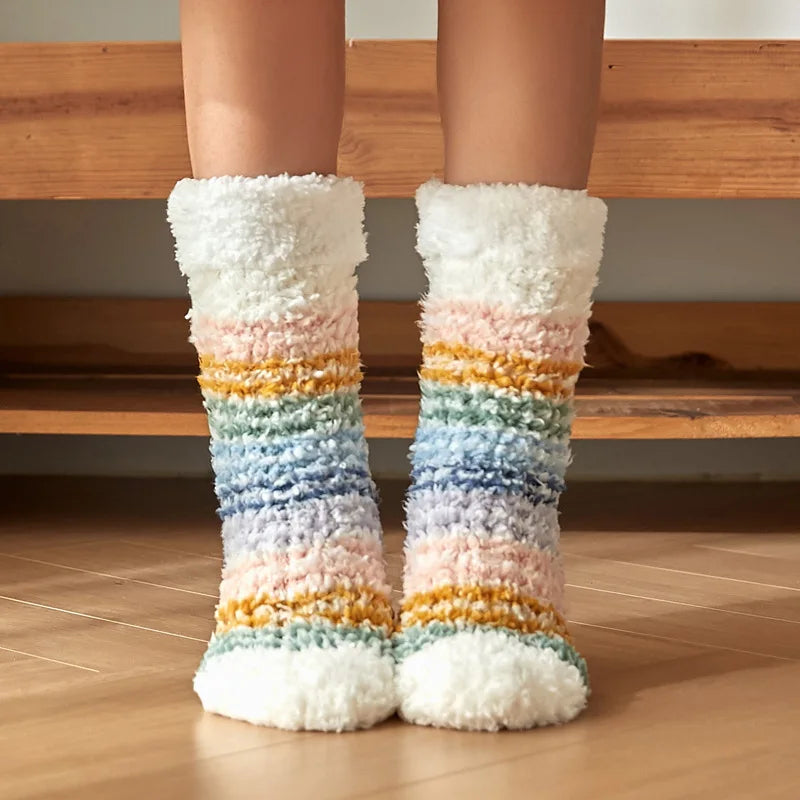 Warm Cozy Fuzzy Fluffy Cozy Socks Non Slip Floor Socks Thick Thermal Socks