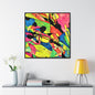 Exploding Earth Gallery Canvas Wraps Square Frame 36″ x 36″ 1.25"