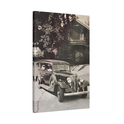 Classic Car Satin Canvas Stretched