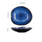 Nordic Ceramic Tableware Set - Plates and Bowls - Blue 26.5cm - bowls
