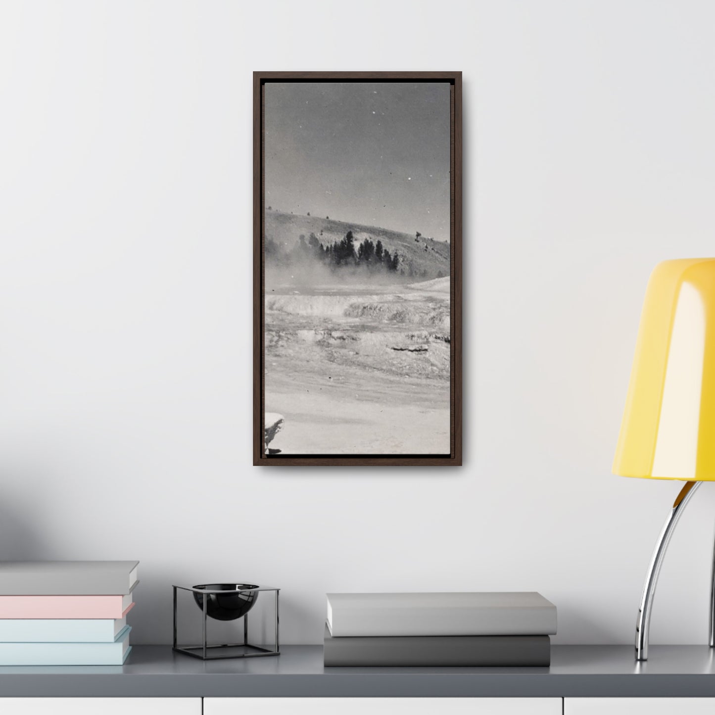 Mammoth Hot Springs Gallery Canvas Wraps, Vertical Frame