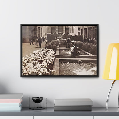 Rockefeller Plaza Gallery Canvas Wraps Horizontal Frame 24″ x 16″ Black Premium Gallery Wraps (1.25″)