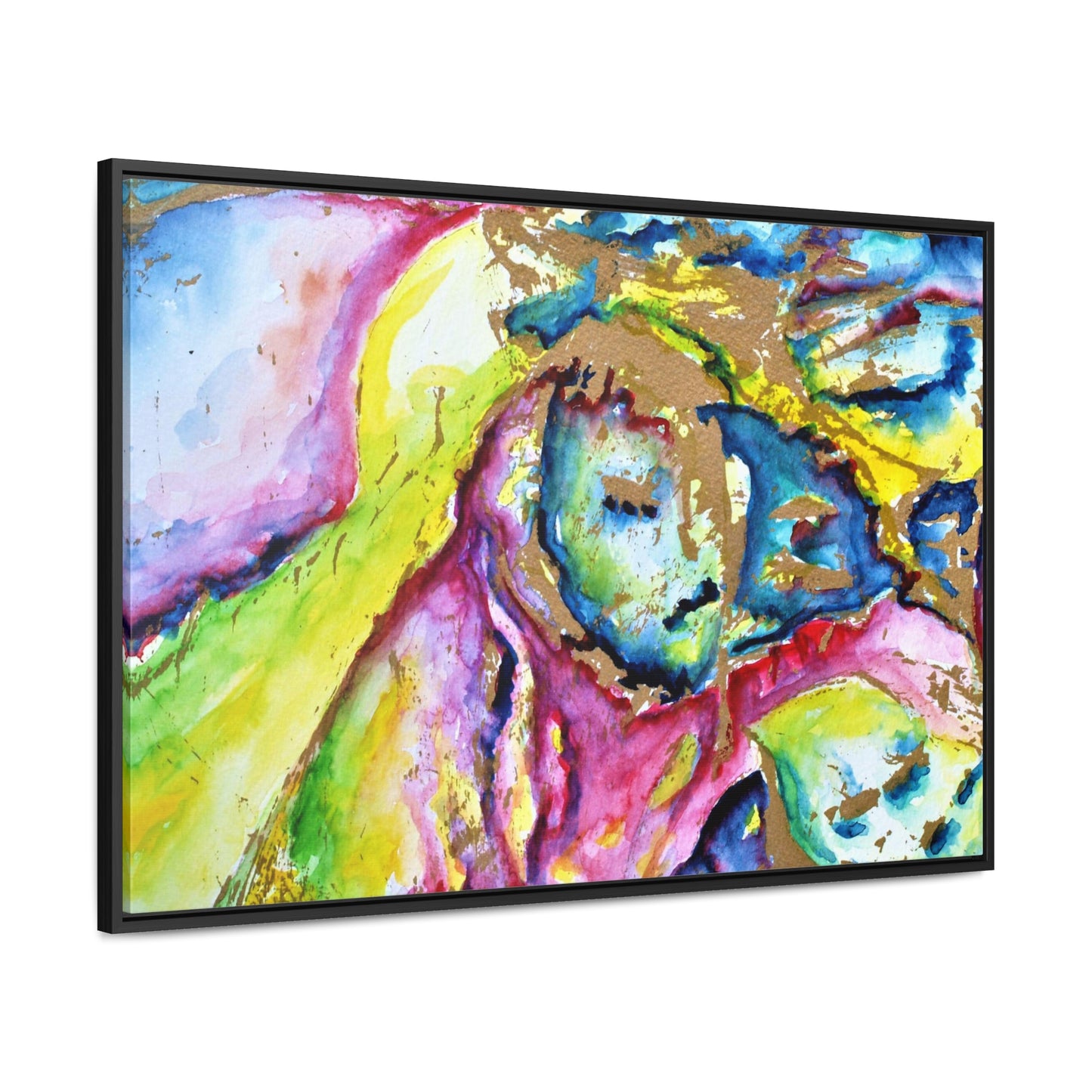 Mother's Face Gallery Canvas Wraps, Horizontal Frame