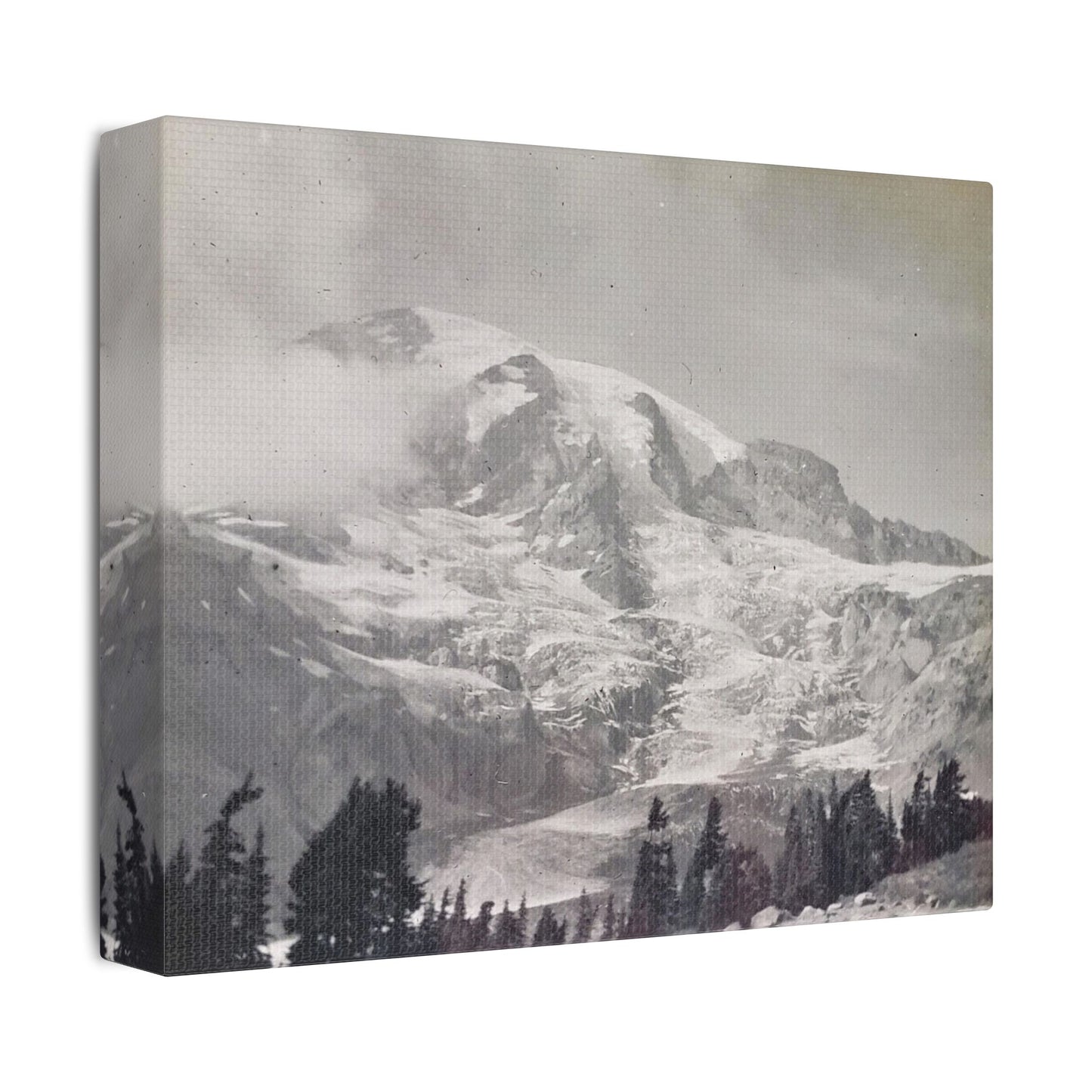 Mount Rainier Satin Canvas, Stretched