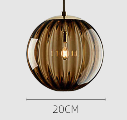 Glass LED Pendant Lighting Retro Hanging Lamp