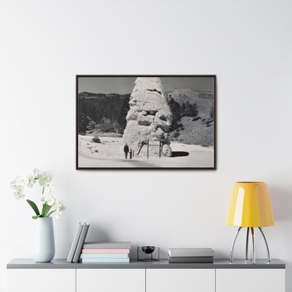 Liberty Cap Yellowstone Gallery Canvas Wraps Horizontal Frame 36″ x 24″ Walnut 1.25"