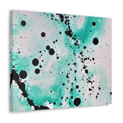 Teal Burst Canvas Gallery Wraps