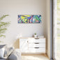 Alien Abstract Colorful Framed Canvas Art - Kia Day Design