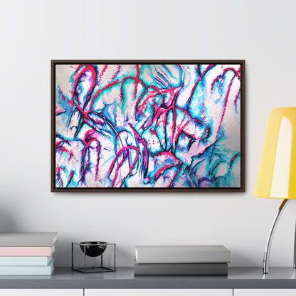 Pink Jellyfish Gallery Canvas Wraps, Horizontal Frame