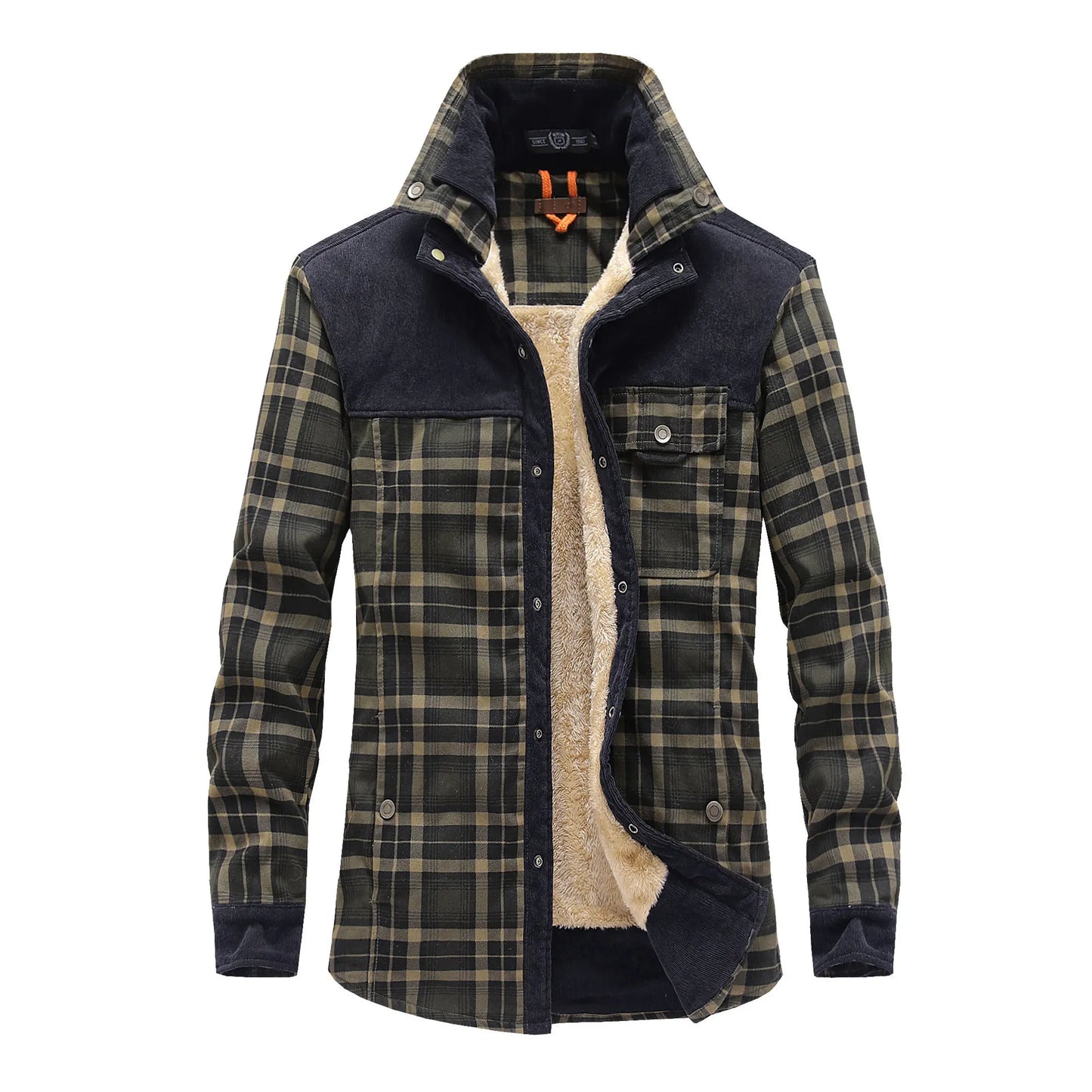 Winter Plaid Fleece Jackets Outerwear Jacket