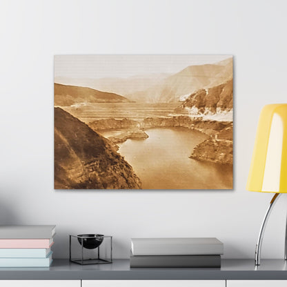San Gabriel Dirt Fill Dam #1 Canvas Gallery Wraps Printify