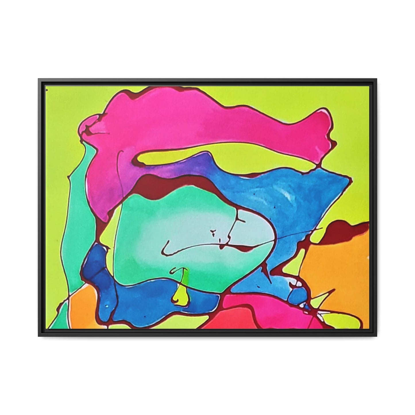 Kool Kid Matte Canvas Framed - Kia Day Design